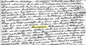 Manuscrito de Kertbeny em que aparece, pela primeira vez, o termo "homossexual"